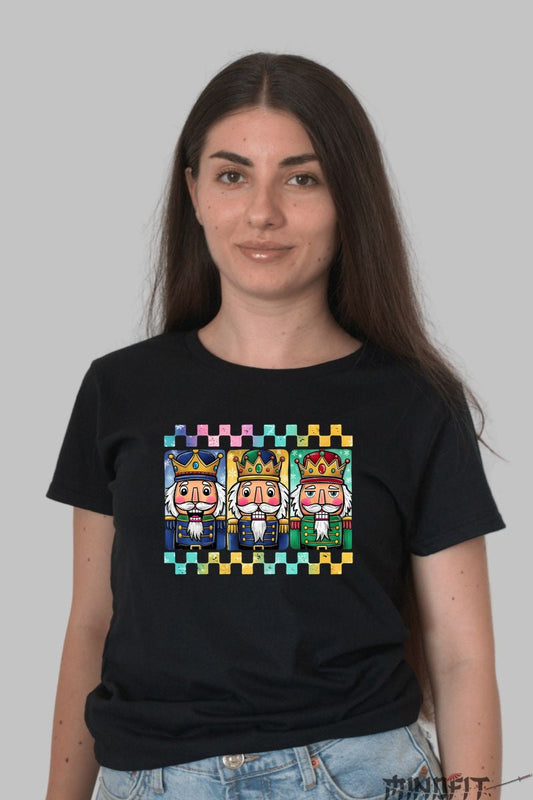 Tricou De Craciun - Cei Trei Crai Magici dama negru