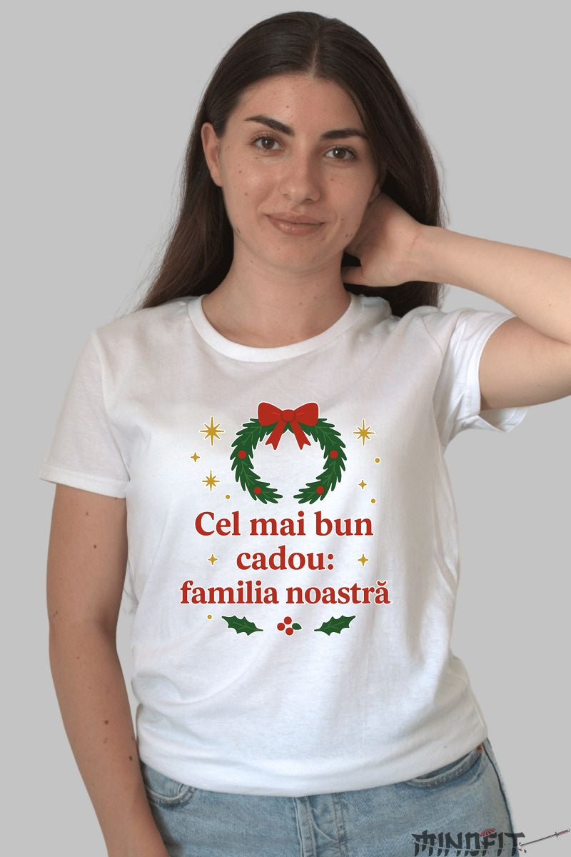 Tricou De Craciun - Cel Mai Bun Cadou Familia Noastra barbat negru