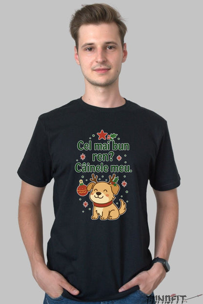 Tricou De Craciun - Cel Mai Bun Ren- Cainele Meu dama alb