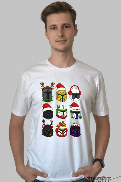 Tricou De Craciun - Clone Troopers Sarbatori Galactice barbat alb