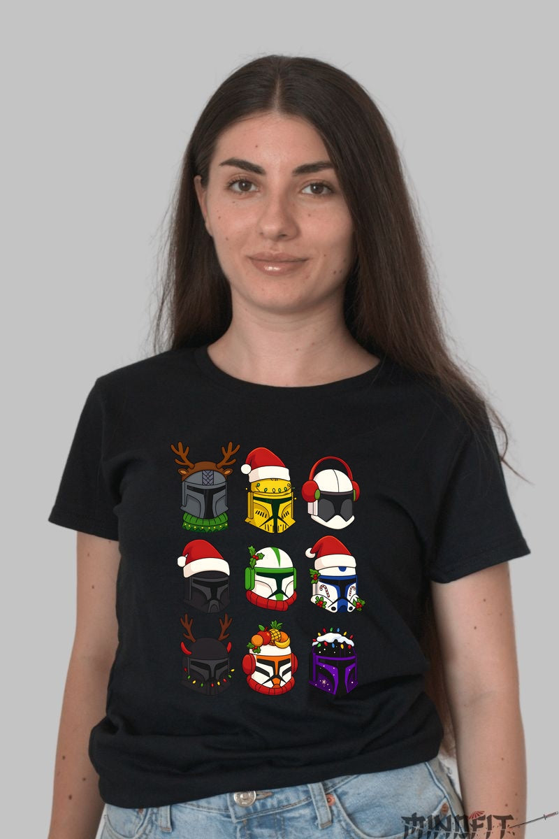 Tricou De Craciun - Clone Troopers Sarbatori Galactice dama negru