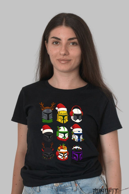 Tricou De Craciun - Clone Troopers Sarbatori Galactice dama negru