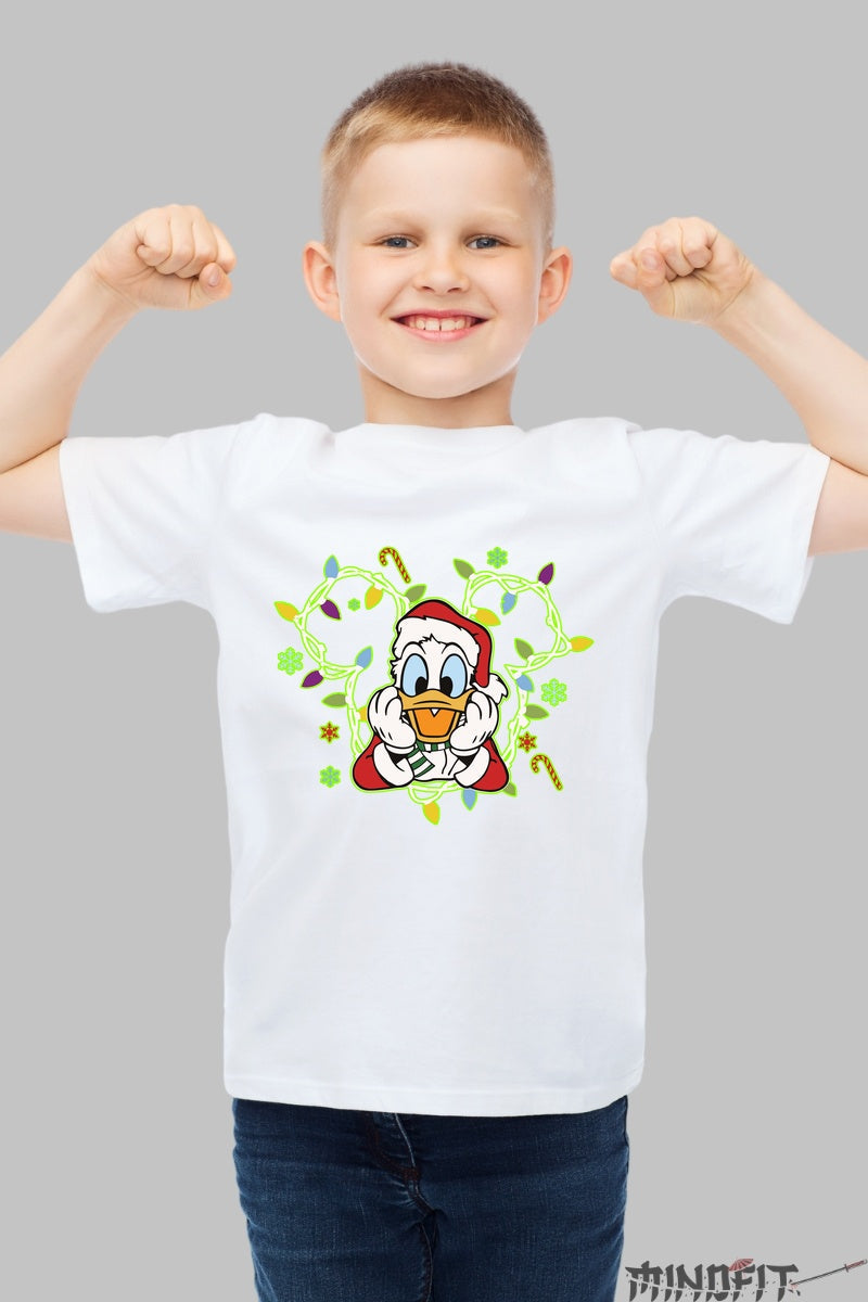 Tricou De Craciun Copii - Ratoi Sarbatorit baiat alb