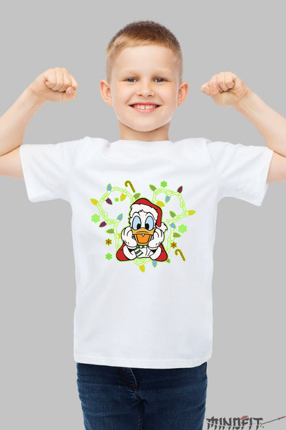 Tricou De Craciun Copii - Ratoi Sarbatorit baiat alb