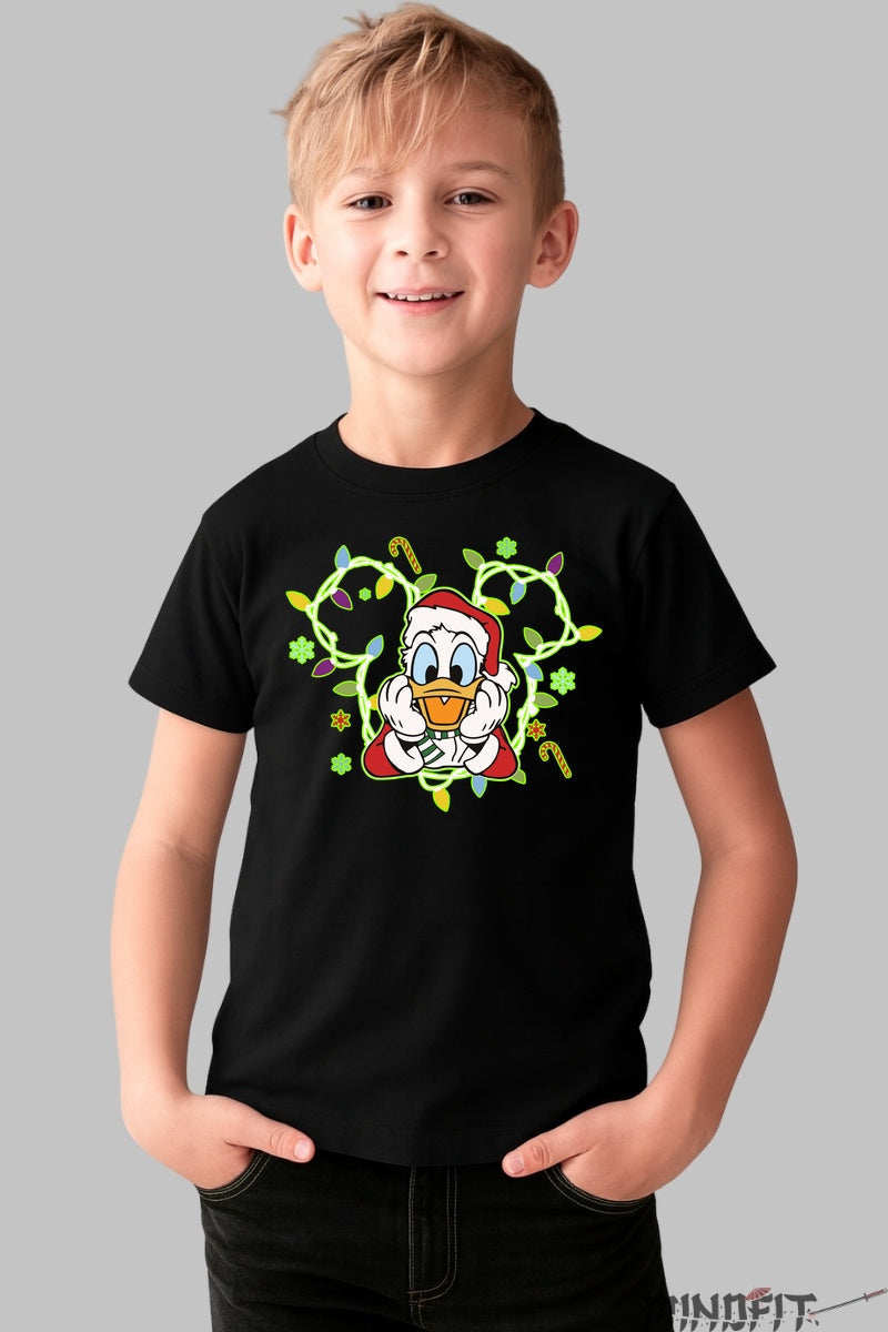 Tricou De Craciun Copii - Ratoi Sarbatorit baiat negru