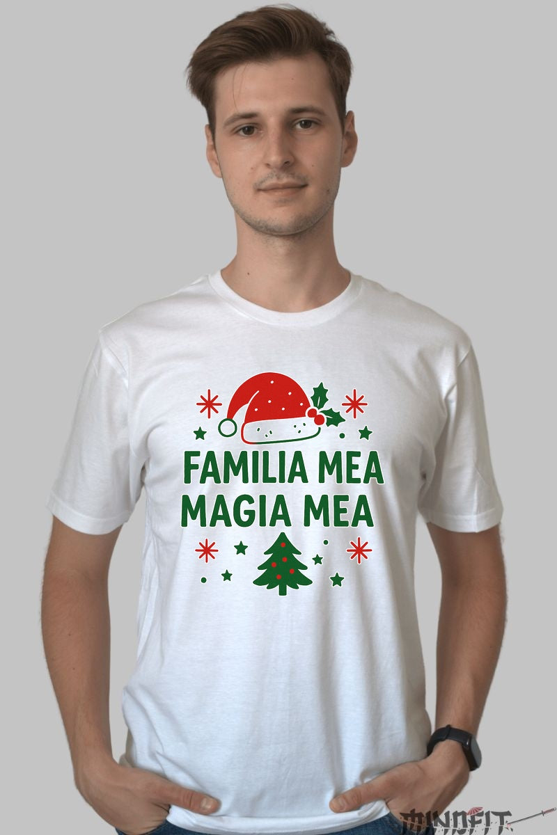 Tricou De Craciun - Familia Mea Magia Mea dama negu