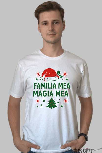 Tricou De Craciun - Familia Mea Magia Mea dama negu