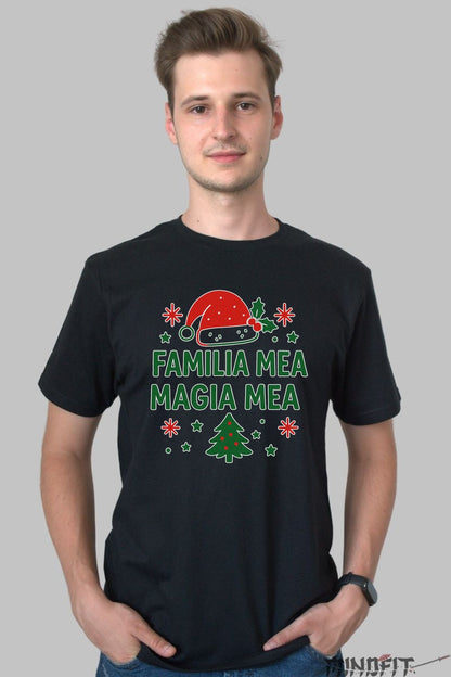 Tricou De Craciun - Familia Mea Magia Mea dama alb