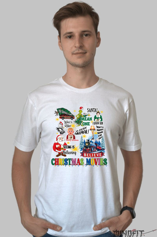 Tricou De Craciun - Filme Clasice De Sarbatori barbat alb
