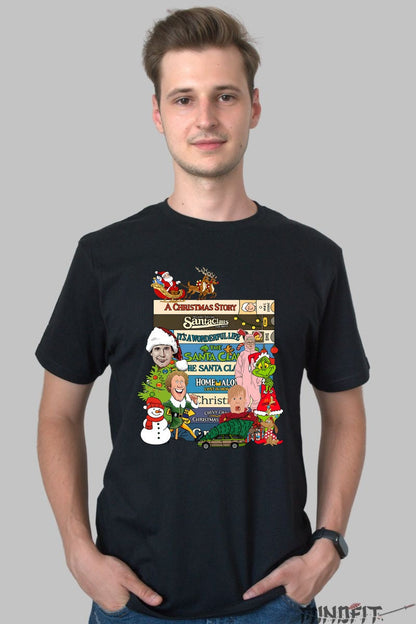 Tricou De Craciun - Filme Clasice De Sarbatori barbat negru