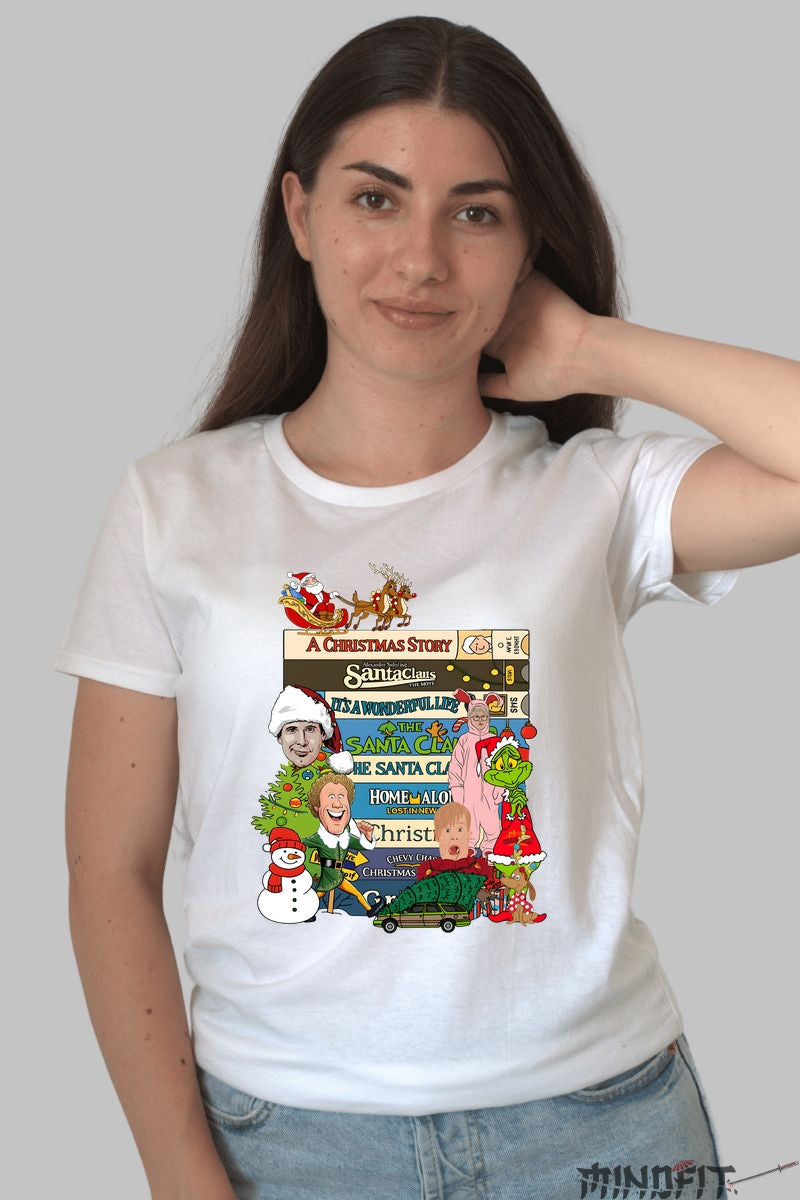 Tricou De Craciun - Filme Clasice De Sarbatori dama alb