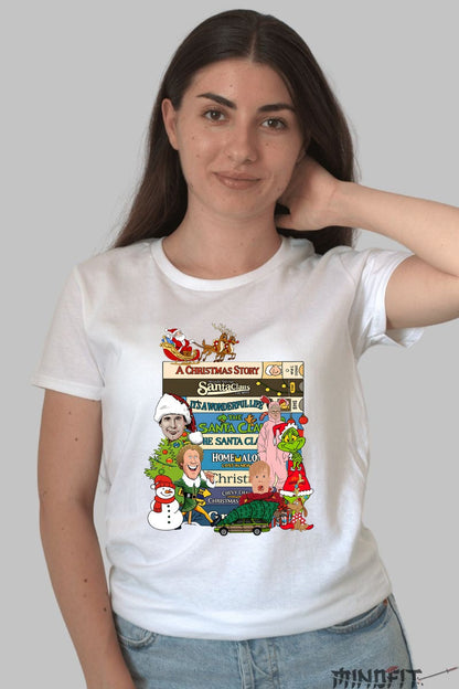 Tricou De Craciun - Filme Clasice De Sarbatori dama alb