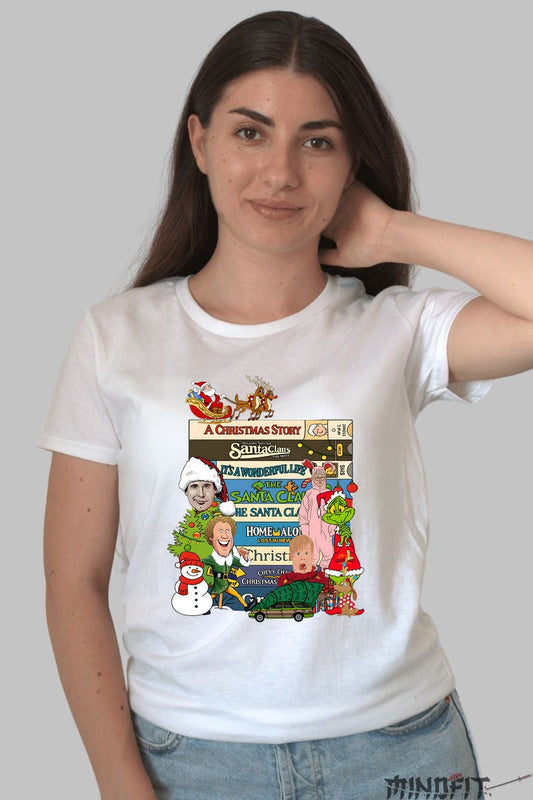 Tricou De Craciun - Filme Clasice De Sarbatori dama alb