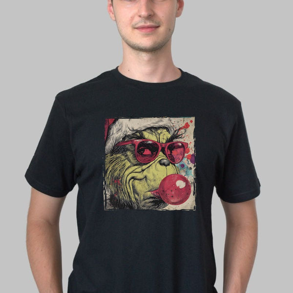 Tricou De Craciun - Grinch Cool Cu Guma