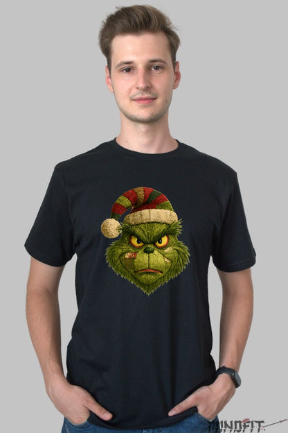 Tricou De Craciun - Grinch Nu Are Chef De Sarbatori barbat negru