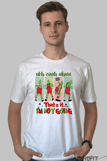 Tricou De Craciun - Grinch Refuza Petrecerea barbat alb