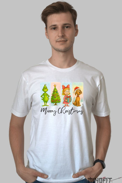 Tricou De Craciun - Grinch Si Prietenii Magici barbat alb