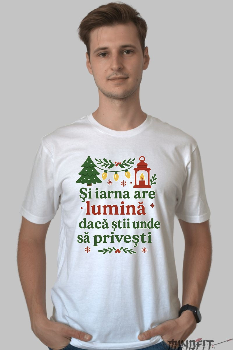 Tricou De Craciun - Iarna Are Lumina dama negu