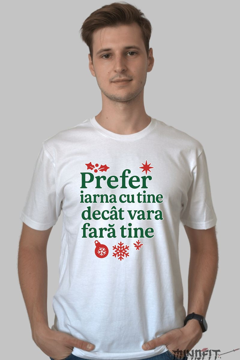 Tricou De Craciun - Iarna Cu Tine dama negu