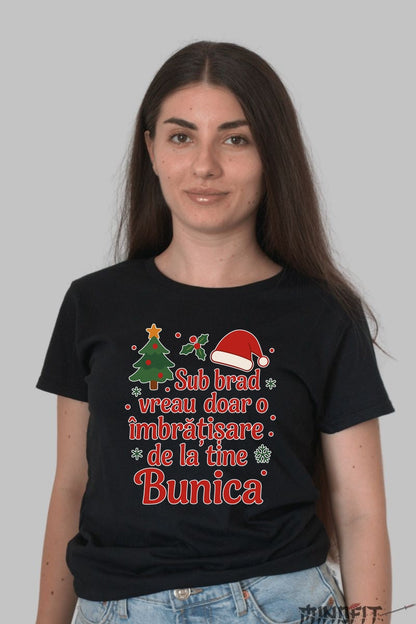 Tricou De Craciun - Imbratisare De La Bunica barbat alb
