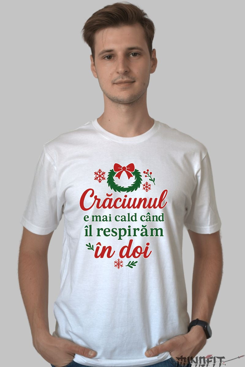 Tricou De Craciun - In Doi E Mai Cald dama negu