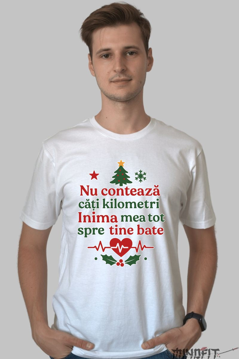 Tricou De Craciun - Inima Mea Spre Tine Bate dama negu