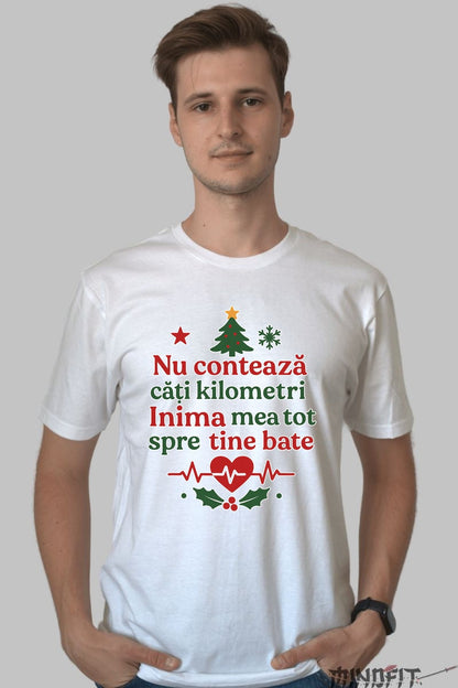 Tricou De Craciun - Inima Mea Spre Tine Bate dama negu