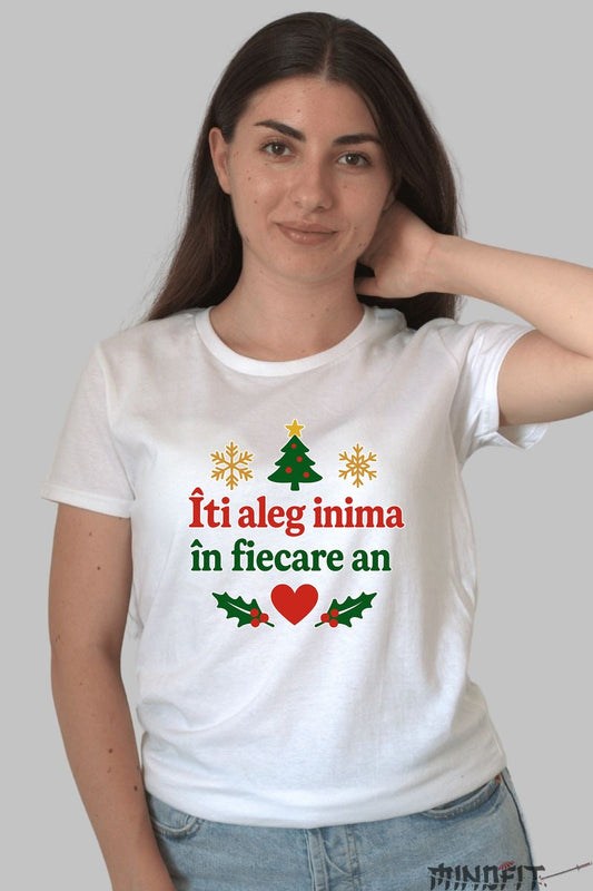 Tricou De Craciun - Iti Aleg Inima In Fiecare An barbat negru