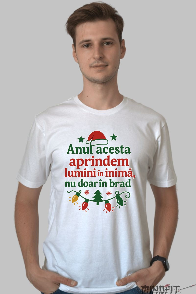 Tricou De Craciun - Lumini In Inima dama negu
