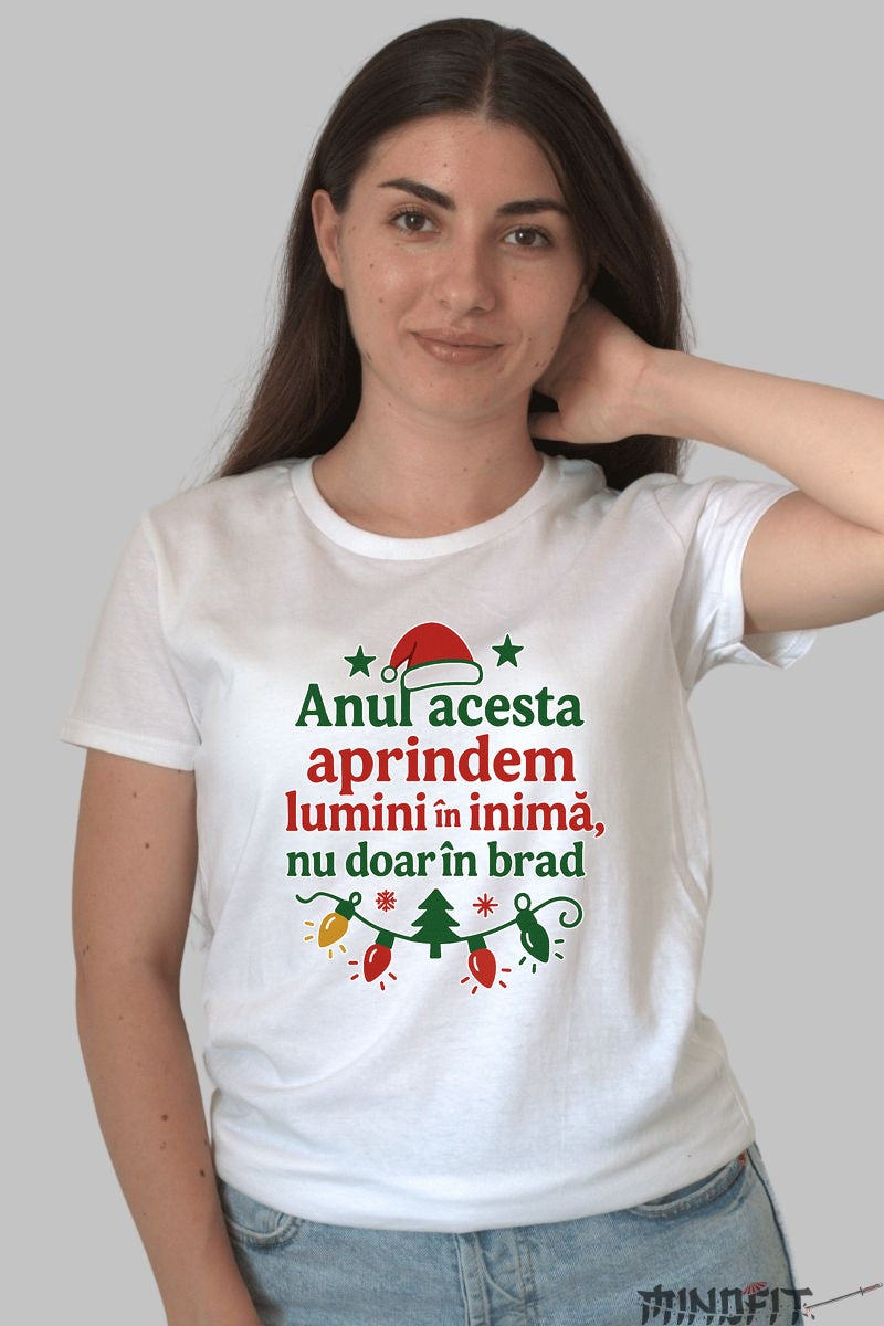 Tricou De Craciun - Lumini In Inima barbat negru