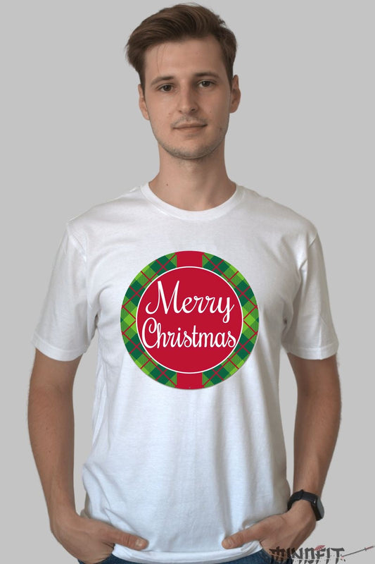 Tricou De Craciun - Merry Christmas Clasic barbat alb