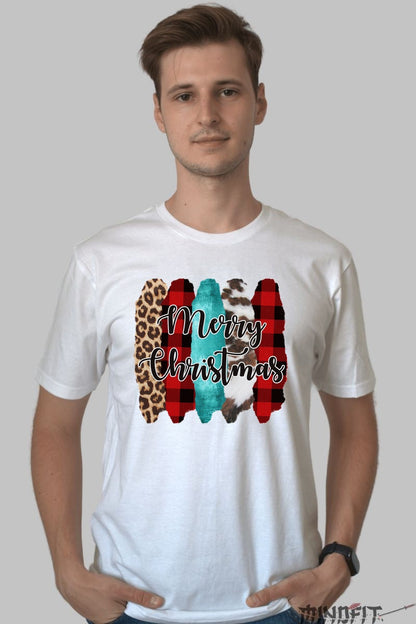 Tricou De Craciun - Merry Christmas Safari Vibe barbat alb