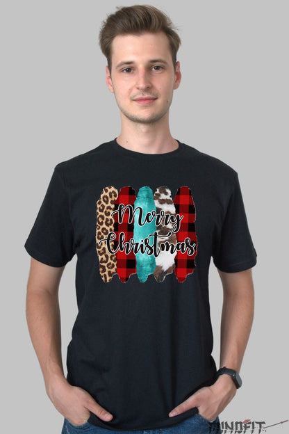 Tricou De Craciun - Merry Christmas Safari Vibe barbat negru