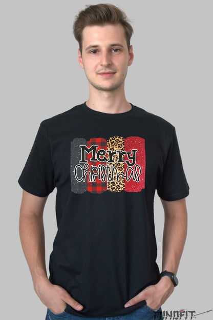 Tricou De Craciun - Merry Christmas Wild Style barbat negru