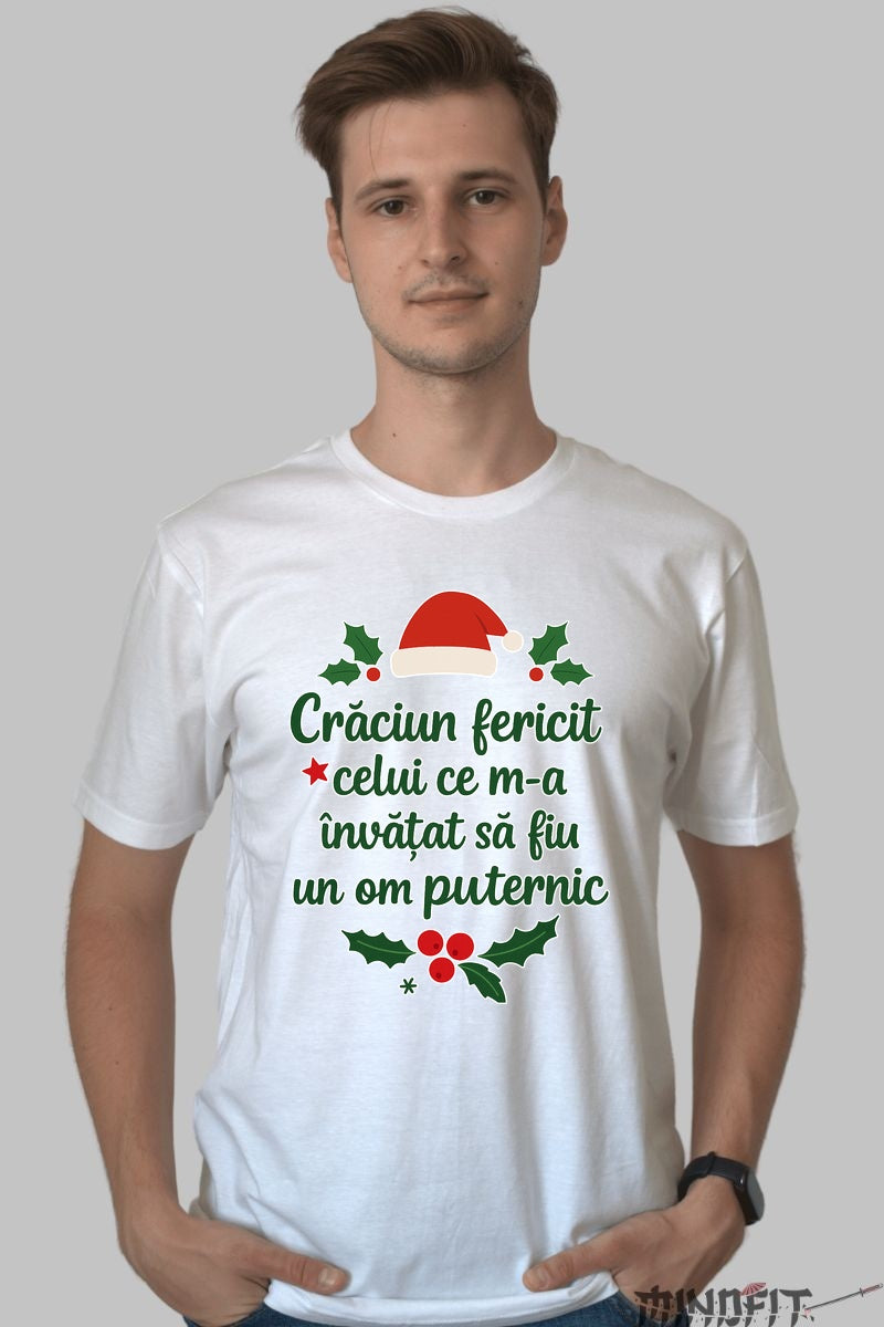 Tricou De Craciun - Mesaj Pentru Mentorul Vietii dama negu