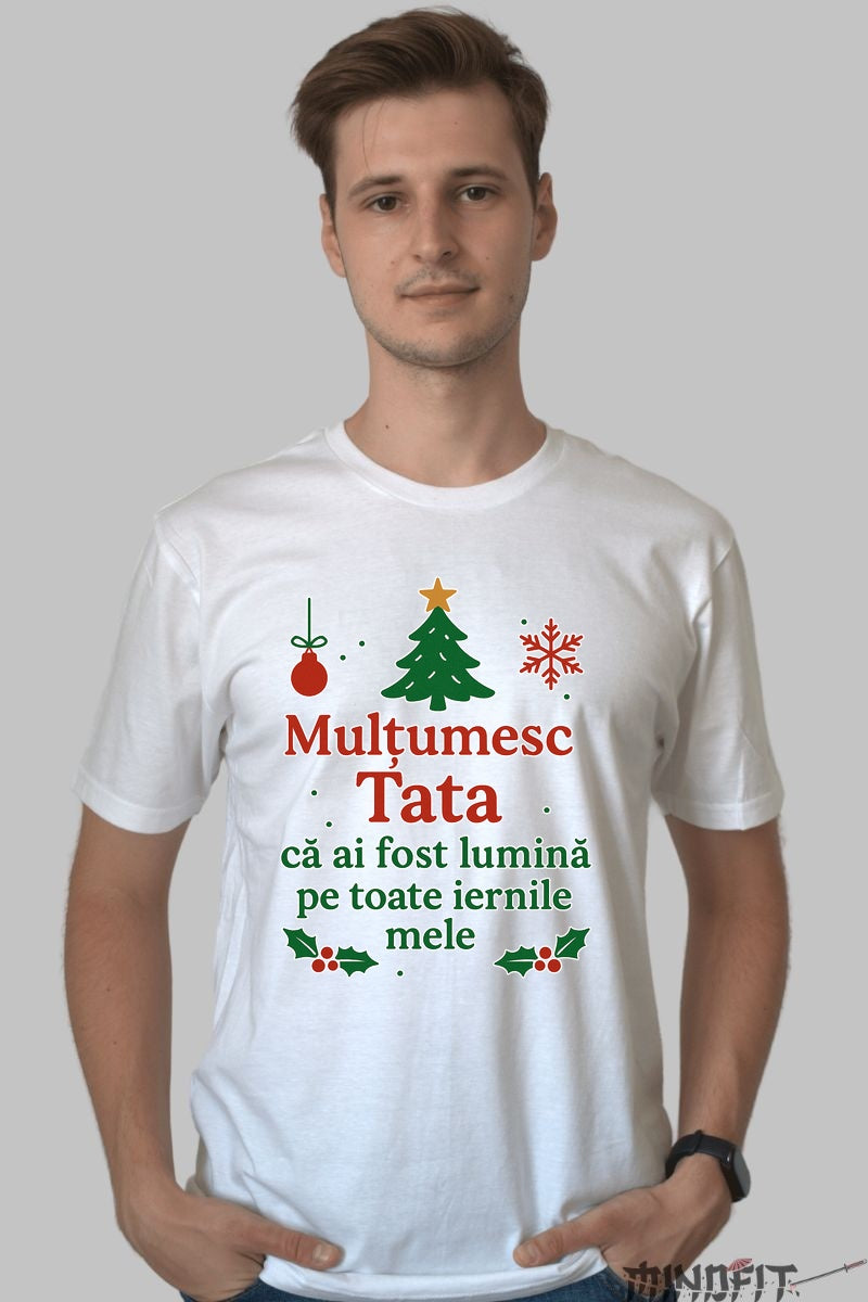 Tricou De Craciun - Multumesc Tata dama negu