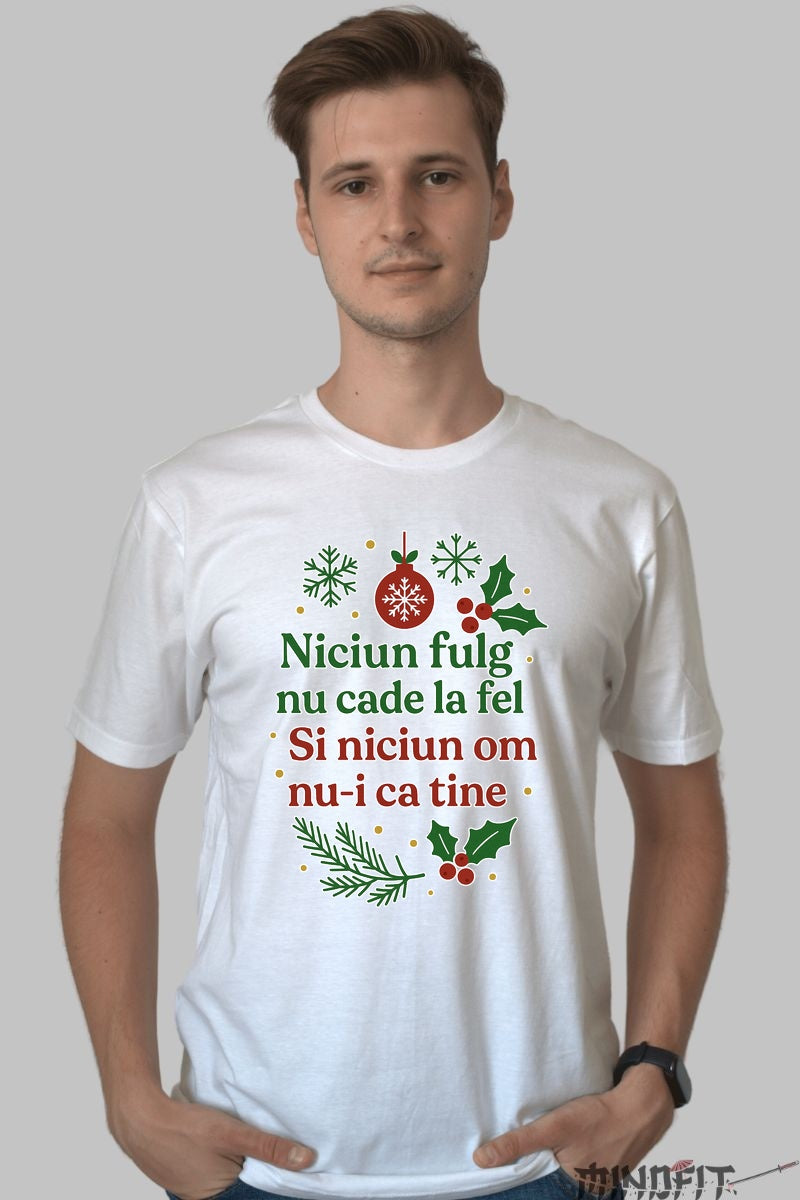 Tricou De Craciun - Niciun Fulg Nu Cade La Fel dama negu