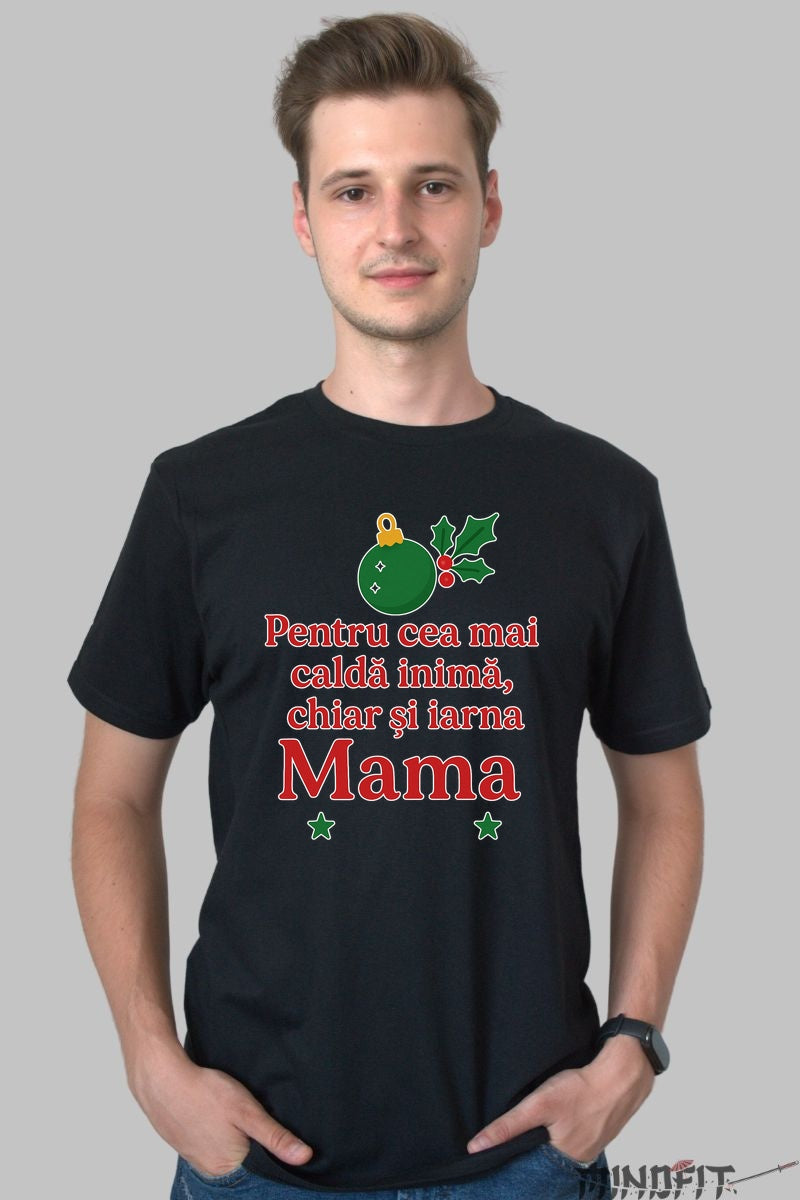 Tricou De Craciun - Pentru Mama Cu Inima Calda dama alb