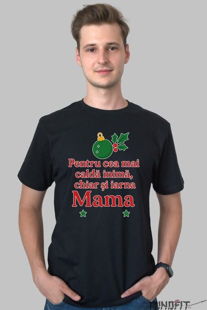 Tricou De Craciun - Pentru Mama Cu Inima Calda dama alb