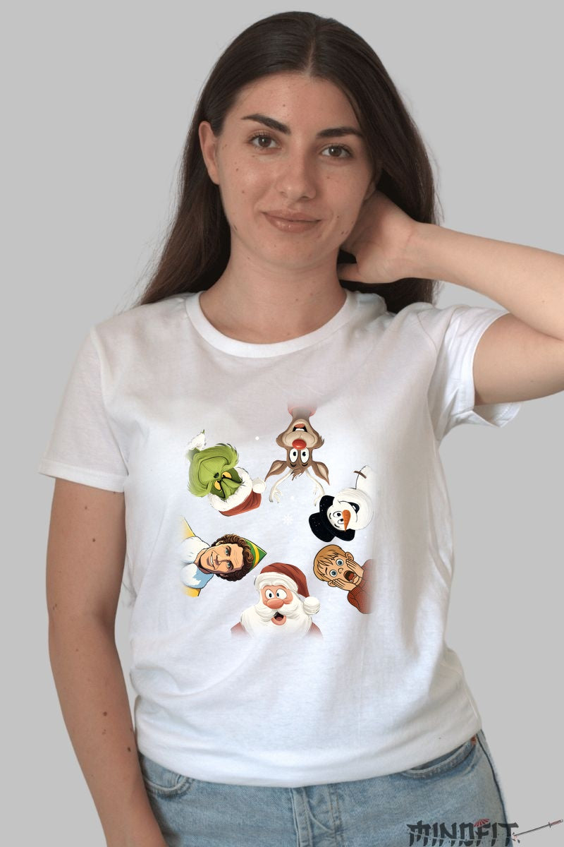 Tricou De Craciun - Personaje Iconice Surprinse dama alb