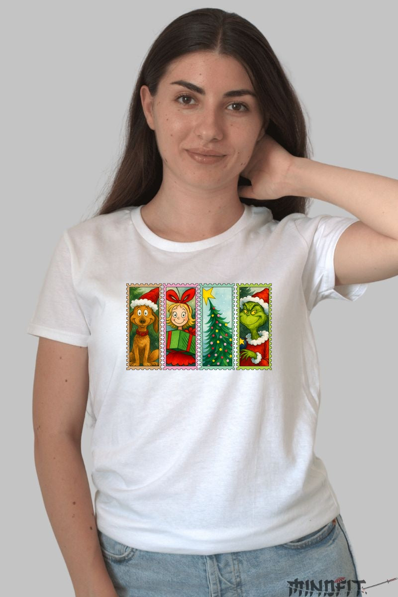 Tricou De Craciun - Personaje Magice Si Bradul Fermecat dama alb