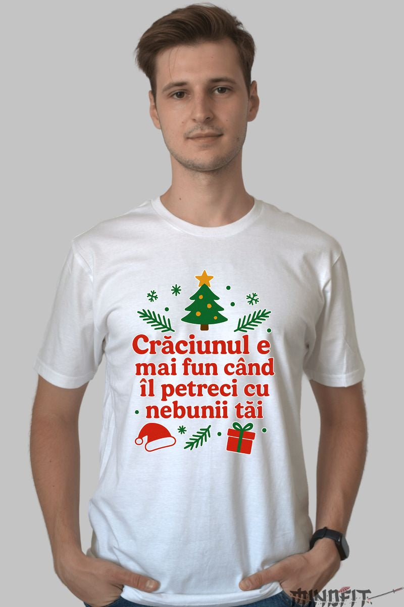 Tricou De Craciun - Petrecere Cu Nebunii Tai dama negu