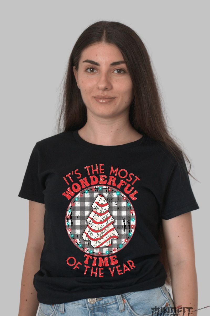 Tricou De Craciun - Pom Festiv Cu Mesaj dama negru