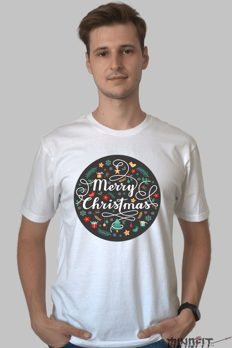 Tricou De Craciun - Sarbatoarea Cadourilor barbat alb