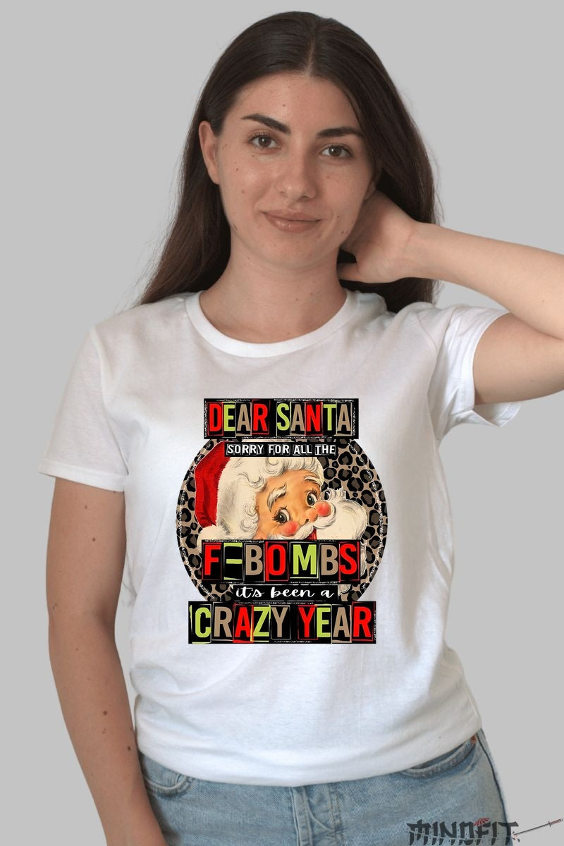 Tricou De Craciun - Scrisoare Catre Mosu dama alb