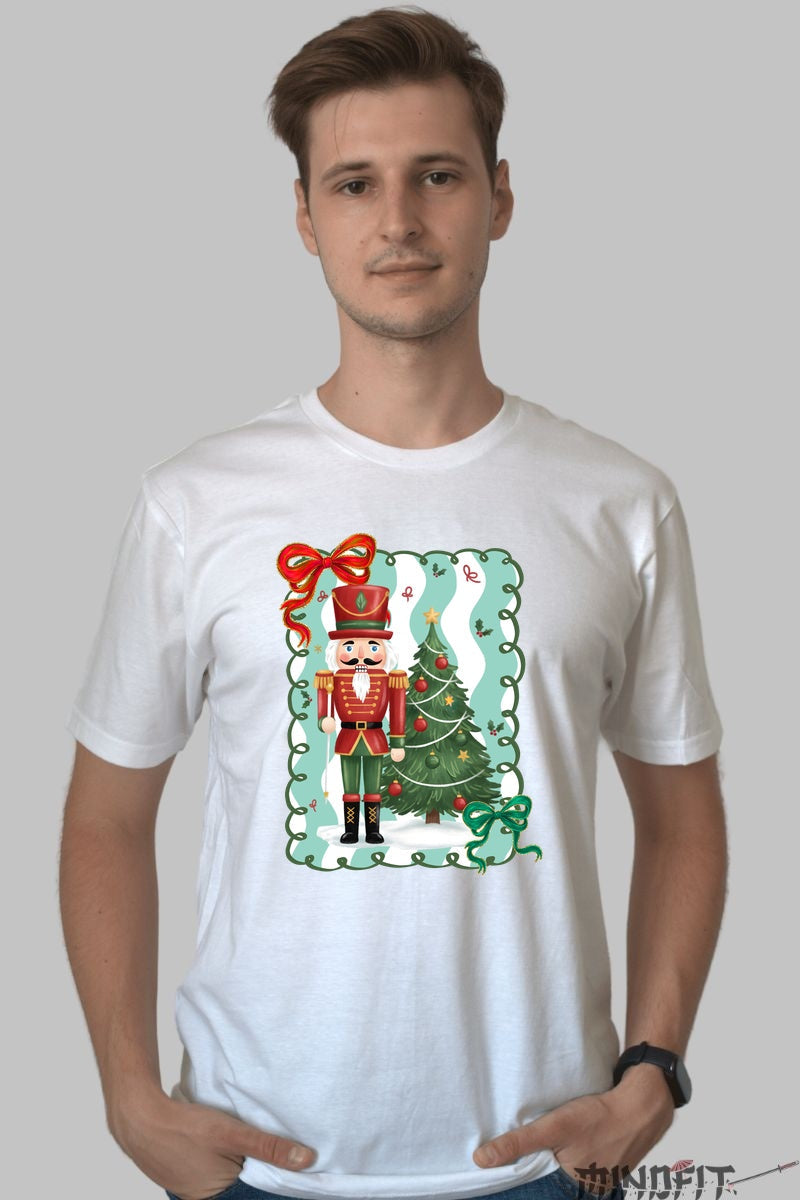 Tricou De Craciun - Spargatorul De Nuci si Bradul Magic barbat alb