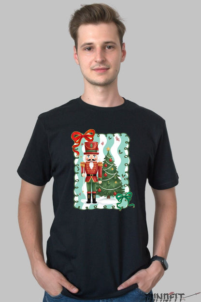 Tricou De Craciun - Spargatorul De Nuci si Bradul Magic barbat negru