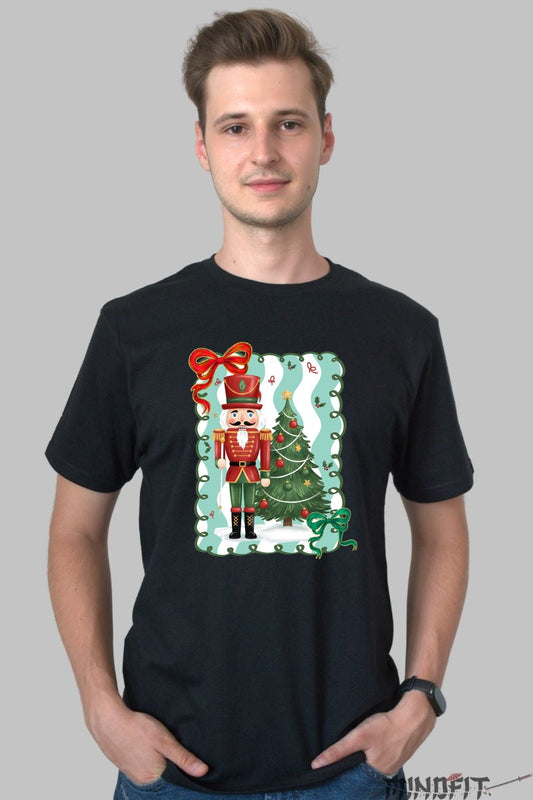Tricou De Craciun - Spargatorul De Nuci si Bradul Magic barbat negru