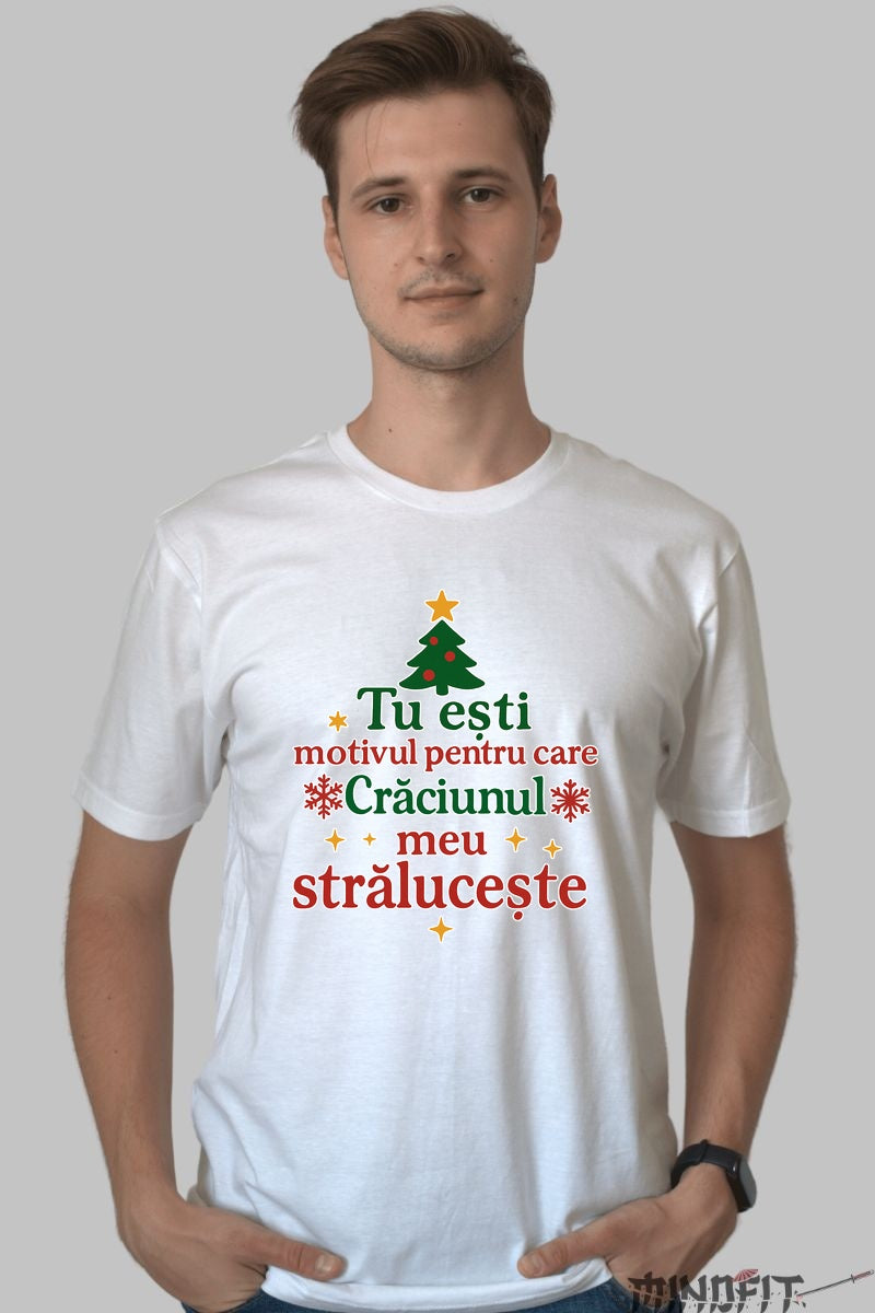 Tricou De Craciun - Stralucirea Sarbatorilor Incepe Cu Tine dama negu