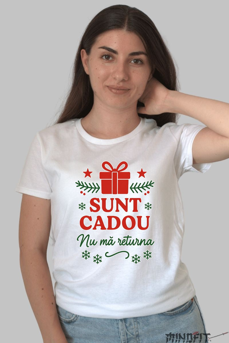 Tricou De Craciun - Sunt Cadou Nu Ma Returna barbat negru